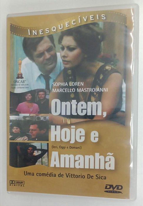 Dvd Ontem, Hoje e Amanhã Editora [seminovo]