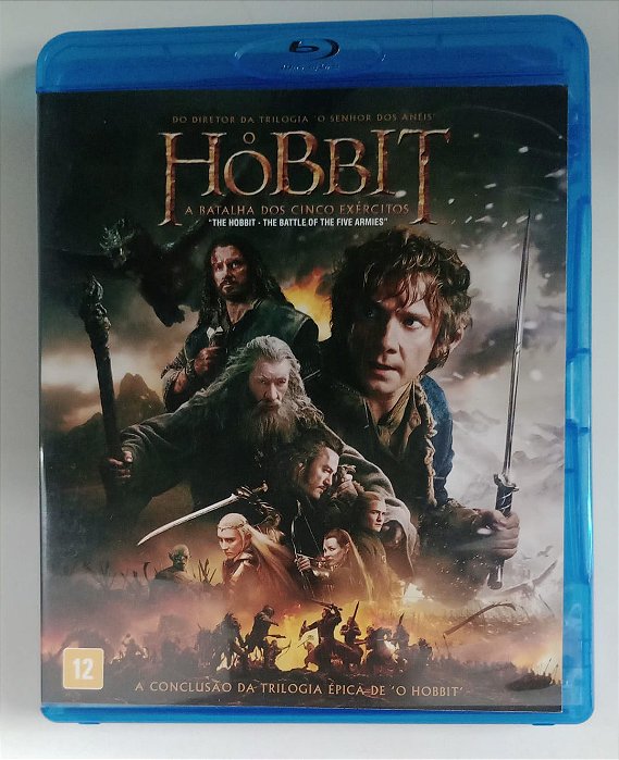 Dvd [blu-ray] Hobbit 3 Batalha dos Cinco Exércitos Editora (2015) [seminovo]