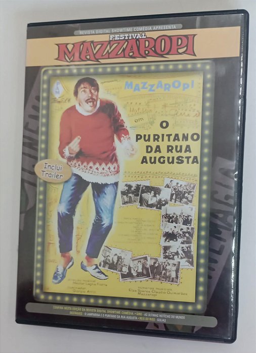 Dvd Mazzaropi Em: o Puritano da Rua Augusta Editora [usado]