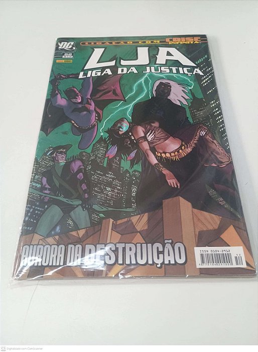 Gibi Liga da Justiça 1 Serie - Ligação com Crise Infinita - Nº 52 Autor Trindade, Levi (2007) [seminovo]