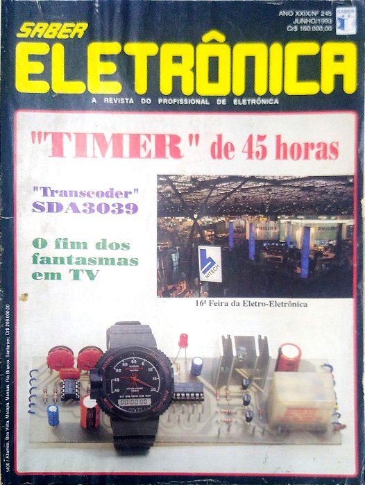 Revista Saber Eletrônica Nº 245 - Ano Xxix Autor (1993) [usado]