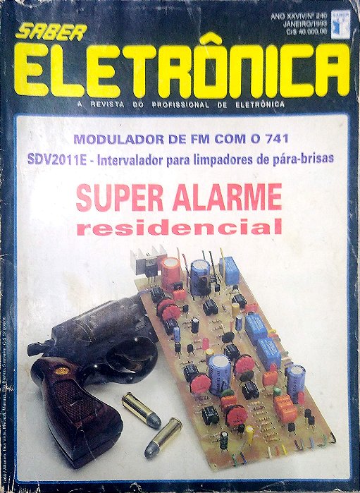 Revista Saber Eletrônica Nº 240 - Ano Xxviv Autor (1993) [usado]