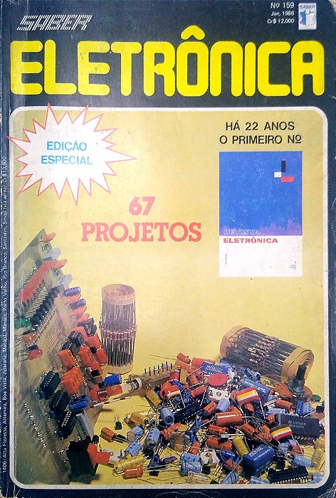 Revista Saber Eletrônica Nº 159 - Ano 1986 Autor (1986) [usado]