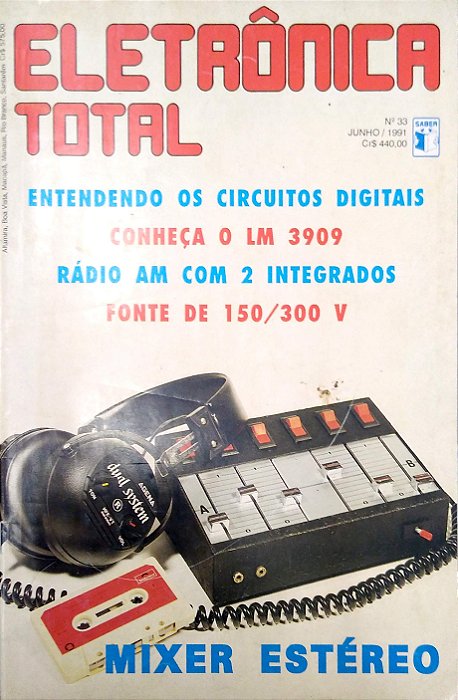 Revista Eletrônica Total Nº 33 - Ano 1991 Autor (1991) [usado]