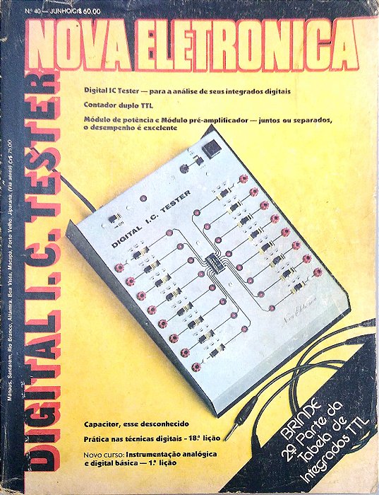 Revista Nova Eletrônica Nº 40 - Ano 1980 Autor (1980) [usado]