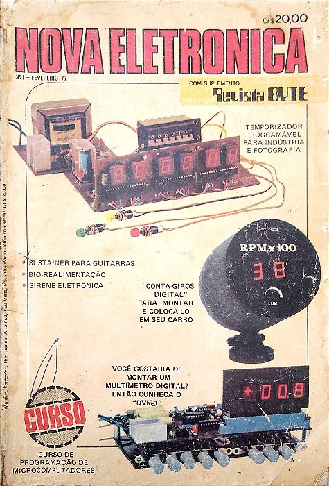 Revista Nova Eletrônica Nº 1 - Ano 1977 Autor (1977) [usado]