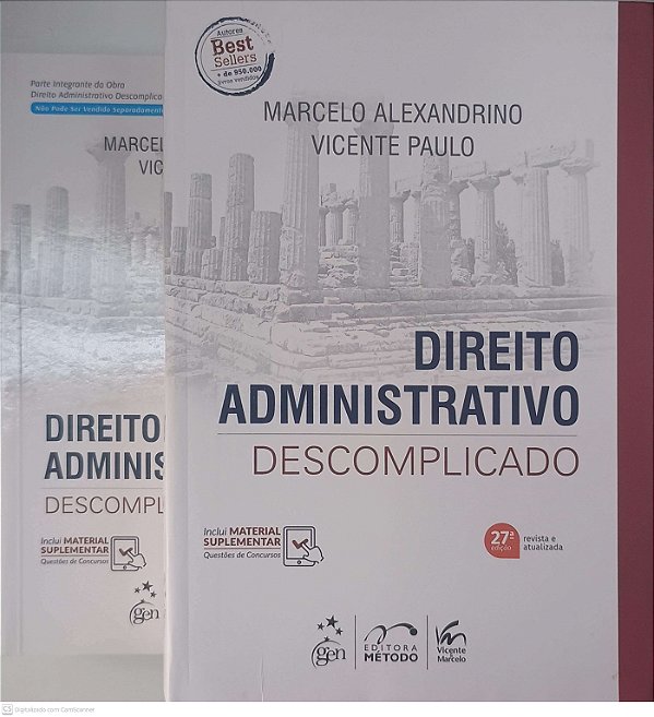Livro Direito Administrativo Descomplicado Autor Alexandrino, Marcelo e Paulo, Vicente (2019) [seminovo]