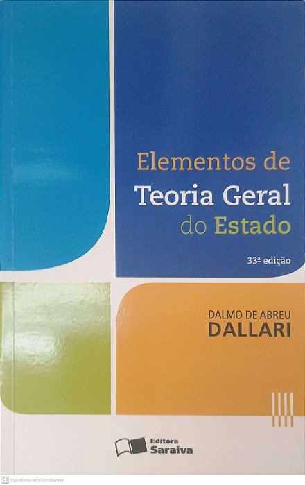 Livro Elementos de Teoria Geral do Estado Autor Dallari, Dalmo de Abreu (2016) [usado]
