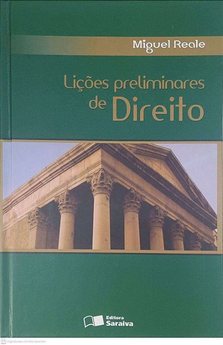 Livro Lições Preliminares de Direito Autor Reale, Miguel (2002) [usado]