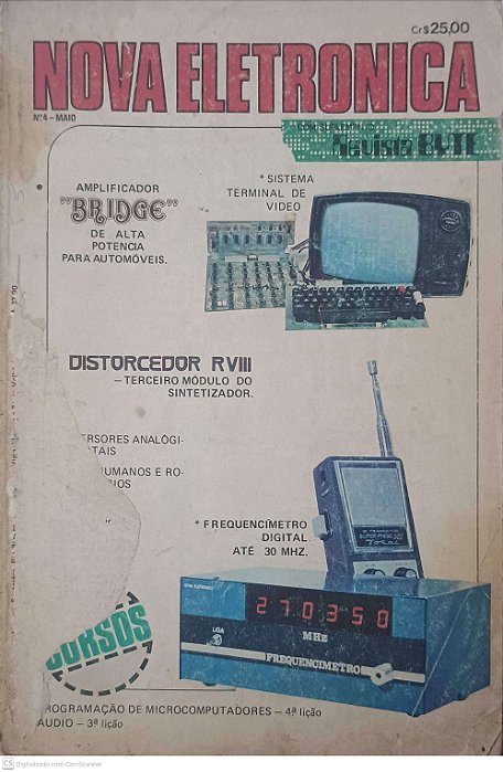 Revista Nova Eletronica Nº 4 - Ano 1977 Autor Desconhecido (1977) [usado]