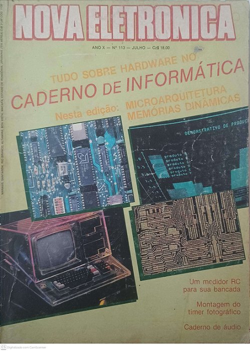 Revista Nova Eletronica Nº 113 - Ano 1986 Autor Desconhecido (1986) [usado]