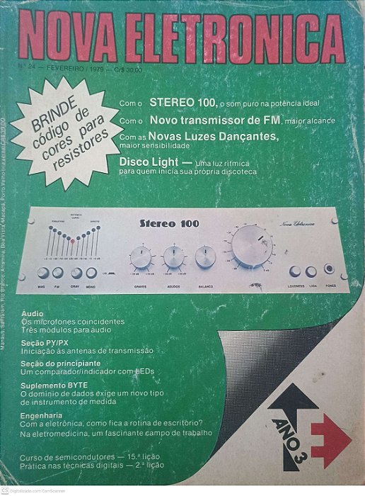 Revista Nova Eletronica Nº 24 - Ano 1979 Autor Desconhecido (1979) [usado]
