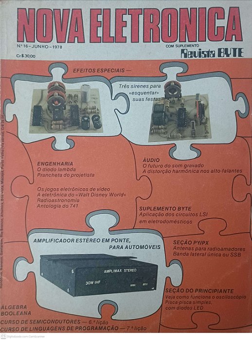 Revista Nova Eletronica Nº 16 - Ano 1978 Autor Desconhecido (1978) [usado]