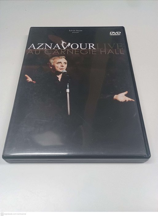Dvd Aznavour Live Au Carnegie Hall Editora (2002) [usado]