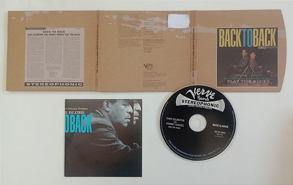 Cd Play The Blues Back To Back Interprete Duke Ellington & Johnny Hodges (1997) [seminovo]