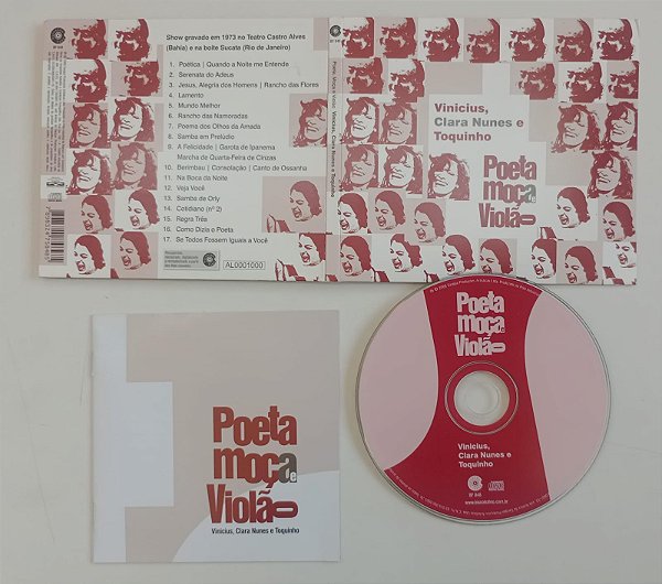 Cd Poeta, Moça e Violão Interprete Vinicius, Clara Nunes e Toquinho (2008) [seminovo]