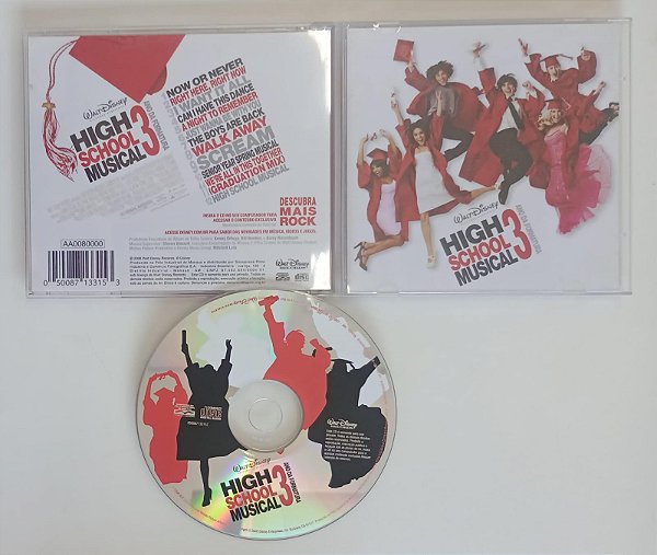 Cd High School Musical 3 Trilha Interprete Vários Artistas (2008) [usado]