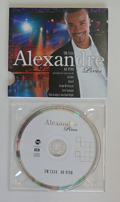 Cd em Casa [ao Vivo] Interprete Alexandre Pires (2008) [usado]