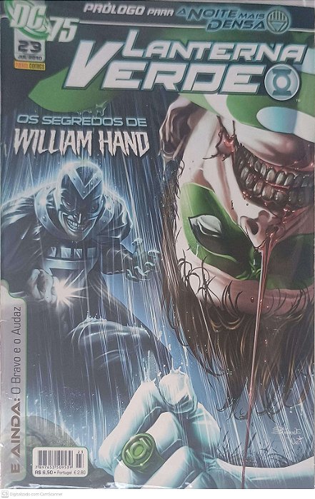 Gibi Lanterna Verde Nº 23 Autor os Segredos de William Hand (2010) [seminovo]
