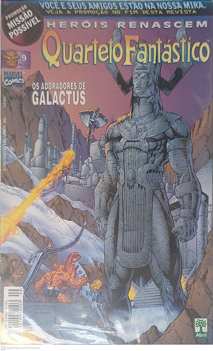 Gibi Herois Renascem Quarteto Fantastico Nº 9 Autor Mcweeney, Tom (1999) [seminovo]