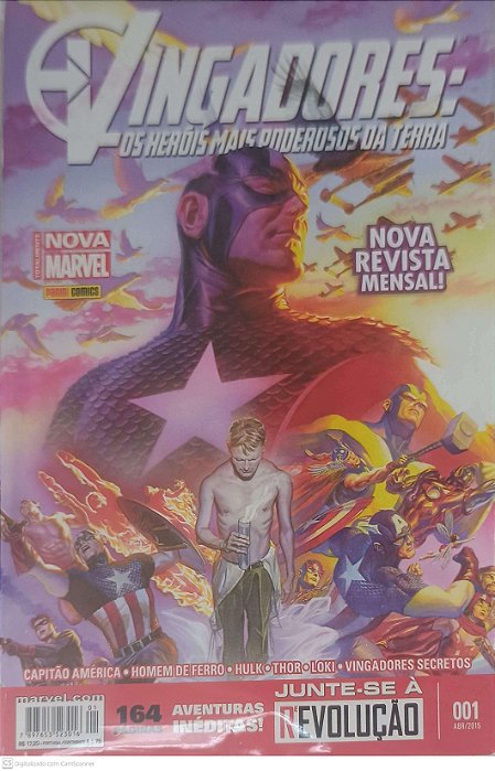 Gibi Vingadores: os Heróis Mais Poderosos da Terra Nº 1 Autor Guerrino, Rodrigo (2015) [seminovo]
