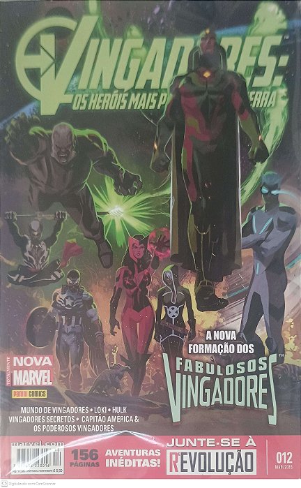 Gibi Vingadores: os Heróis Mais Poderosos da Terra Nº 12 Autor Guerrino, Rodrigo (2016) [seminovo]