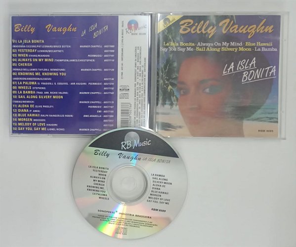 Cd La Isla Bonita Interprete Billy Vaughn (1996) [usado]