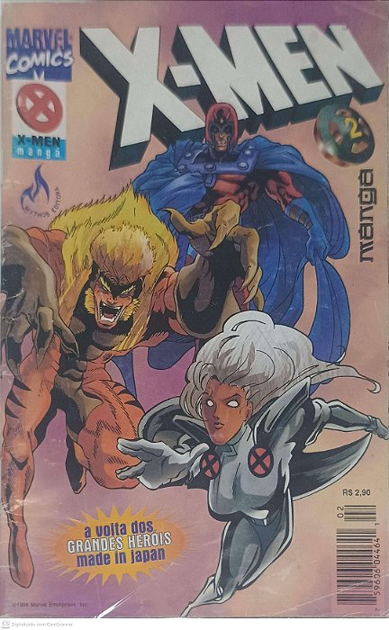 Gibi X-men Mangá Nº 2 Autor Rosa, Franco de [seminovo]