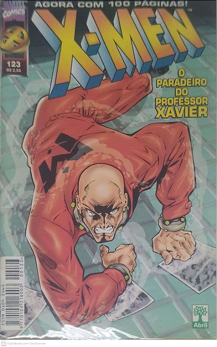Gibi X-men: o Paradeiro do Professor Xavier Nº 123 Autor Case, Richard (2000) [seminovo]