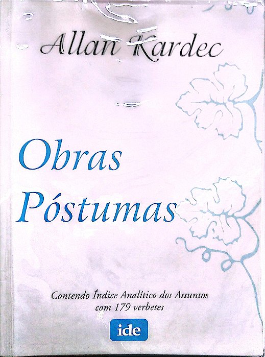 Livro Obras Póstumas Autor Kardec, Allan (2008) [usado]