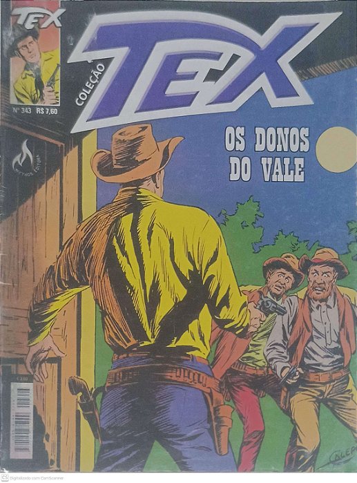 Gibi Tex Coleção Nº 343: os Donos do Vale Autor Galleppini, Aurelio (2013) [seminovo]