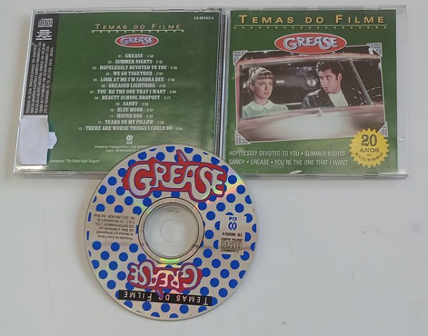 Cd Grease / Temas do Filme Interprete Vários Artistas [usado]