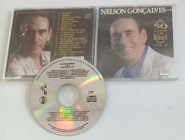 Cd 50 Anos de Boêmia 2 Interprete Nelson Gonçalves (1991) [usado]