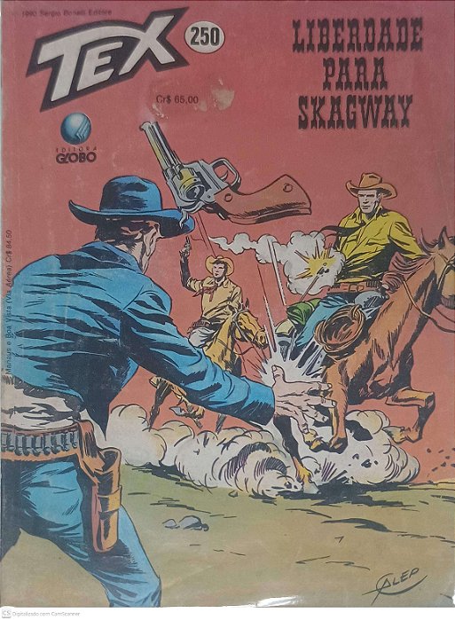 Gibi Tex Nº 250: Liberdade para Skagway Autor Galleppini, Aurelio (1990) [seminovo]