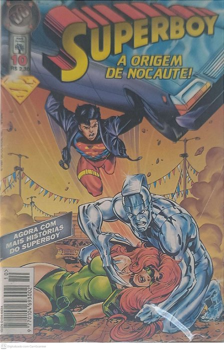 Gibi Superboy Nº 10: a Origem de Nocaute! Autor Grummett, Tom (1997) [seminovo]