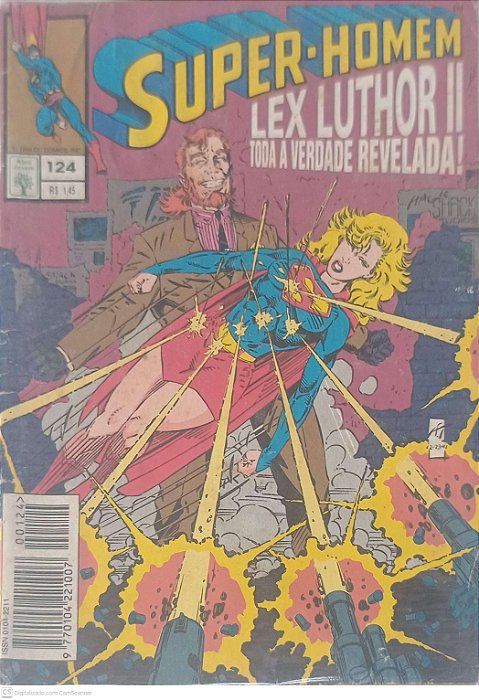 Gibi Super-homem Nº 124 Lex Luthor Ii Toda Verdade Revelada! Autor Thibert, Art (1994) [seminovo]