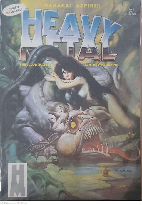 Revista Heavy Metal Nº 6 Ano 2 Autor Azpiri, Manara [seminovo]