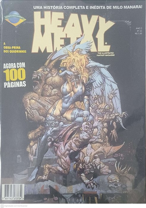Gibi Heavy Metal: Uma História Completa e Inédita de Milo Manara Autor Manara, Milo (1998) [seminovo]