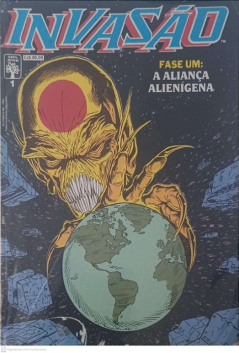 Gibi Invasão: Fase um a Aliança Alienigena Autor Mantlo, Bill (1990) [seminovo]