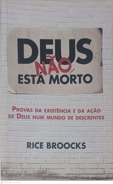 Livro Deus Não Está Morto Autor Broocks, Rice (2015) [usado]