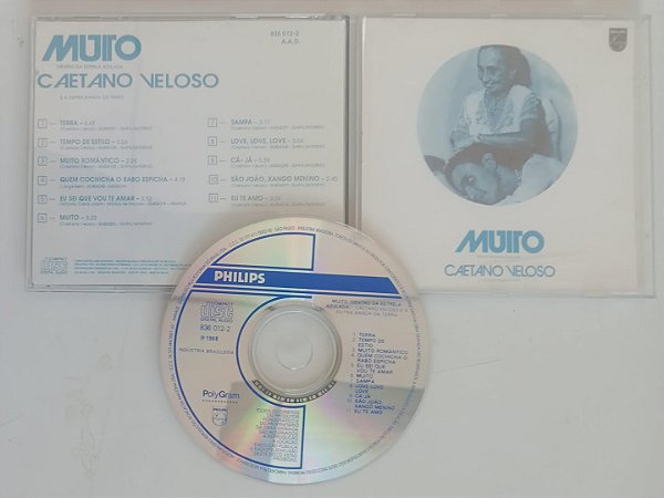 Cd Muito / Dentro da Estrela Azulada Interprete Caetano Veloso (1988) [usado]