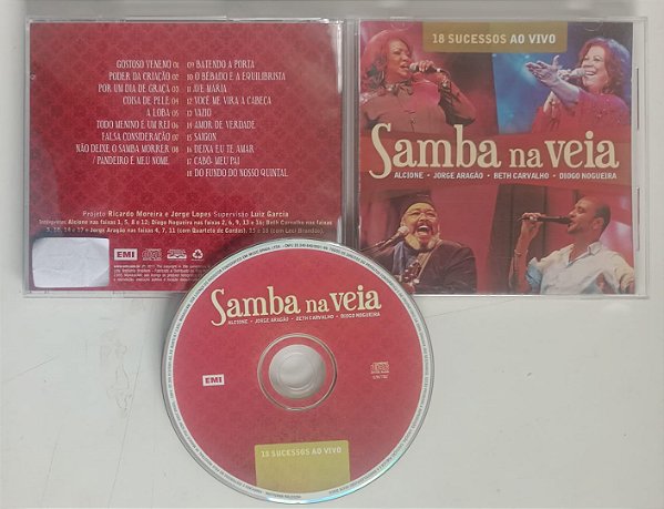 Cd Samba na Veia / ao Vivo Interprete Vários Artistas (2011) [seminovo]