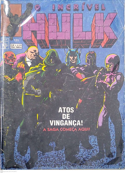 Gibi o Incrível Hulk #121 Autor (1993) [usado]
