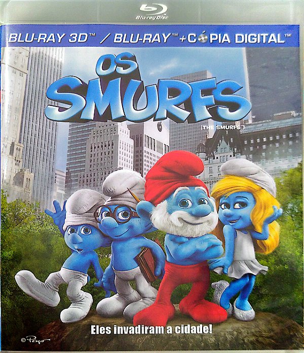 Dvd [blu-ray] os Smurfs em 3d Editora (2011) [usado]