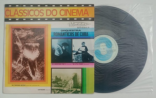 Disco de Vinil Clássicos do Cinema / Lp Interprete Orquestra Românticos de Cuba [usado]