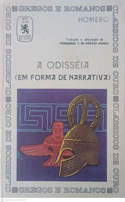 Livro a Odisséia ( em Forma de Narrativa ) Autor Homero [usado]