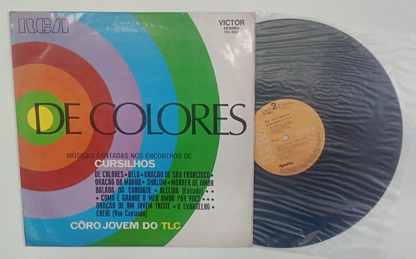 Disco de Vinil de Colores - Lp 1972 Interprete Coro Jovem do Tlc (1972) [usado]