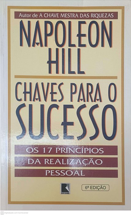 Livro Chaves para Sucesso Autor Hill, Napoleon (2004) [usado]