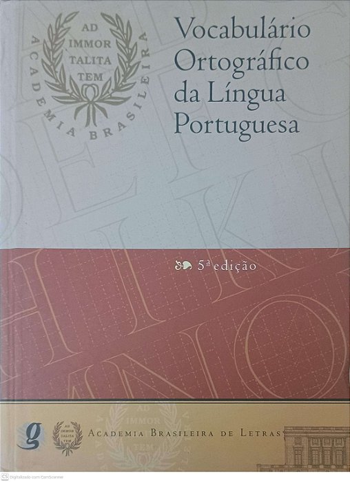 Livro Vocabulario Ortografico da Lingua Portuguesa Autor Academia Brasileira de Letras (2009) [usado]