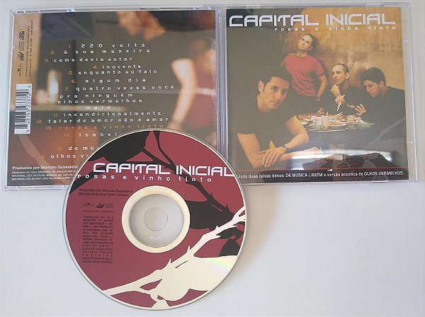 Cd Rosas e Vinho Tinto Interprete Capital Inicial (2003) [seminovo]